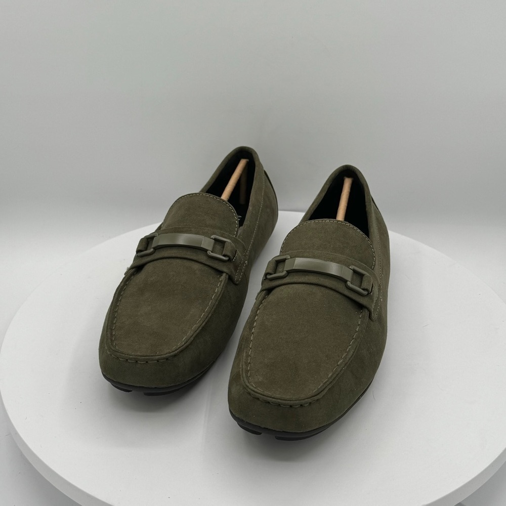 ALFANI EGAN DRIVING MENS LOAFERS SIZE 12  COLOR OLIVE  NEW!!!!!!